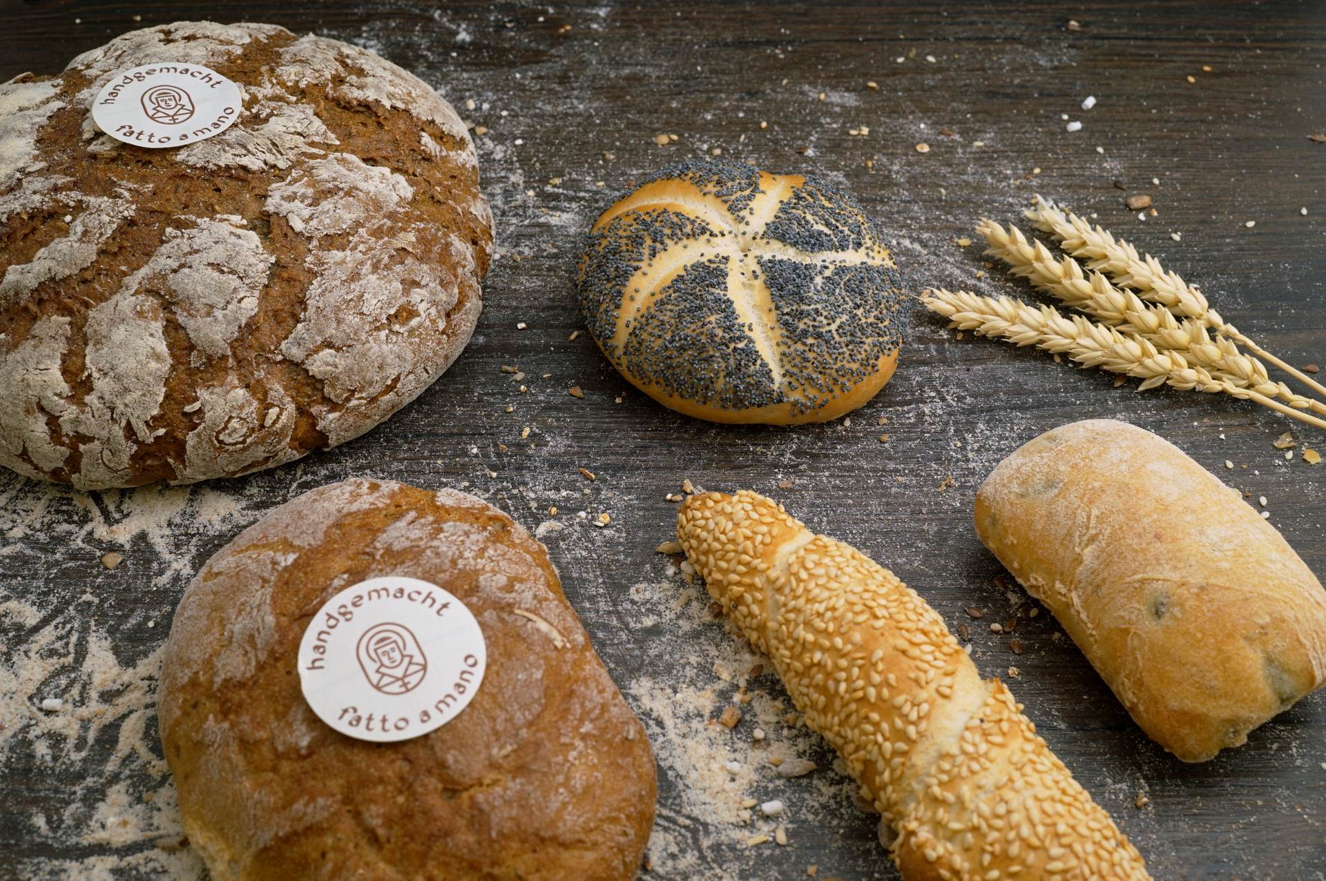 Segalini, pane del contadino, Schüttelbrot e molto altro.